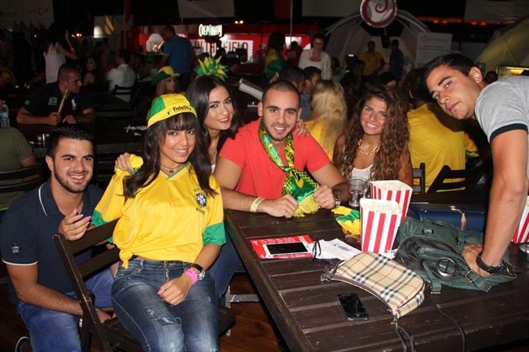 Brazil VS Cameroon at Beirut Fan Park